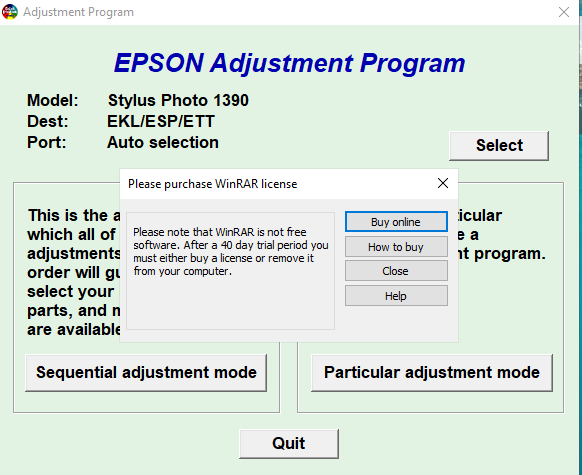 Epson Adjustment Programm
